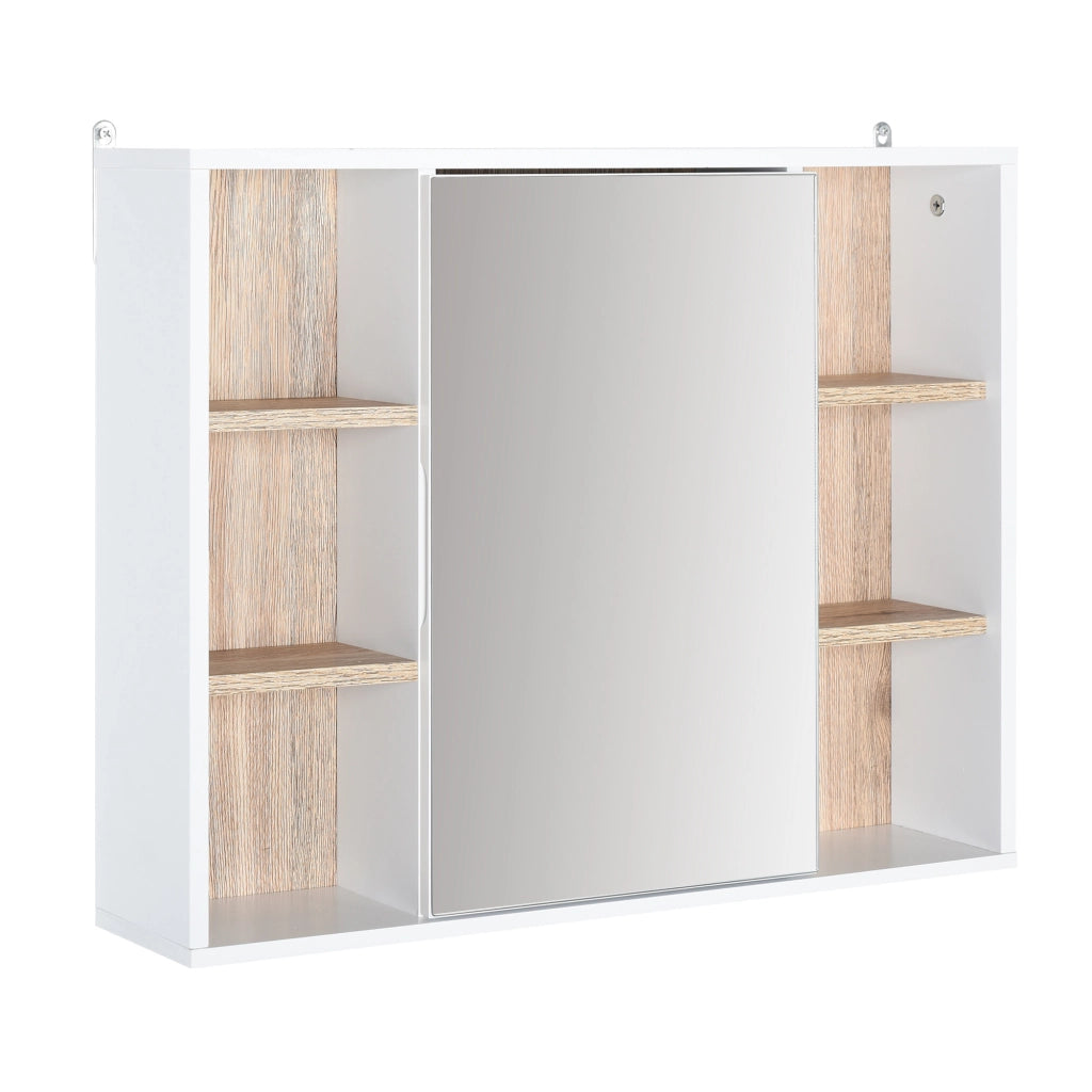 Armadio con specchio ¨C zephmum ¨C bianco, MDF, 60x14.5x49.4 cm