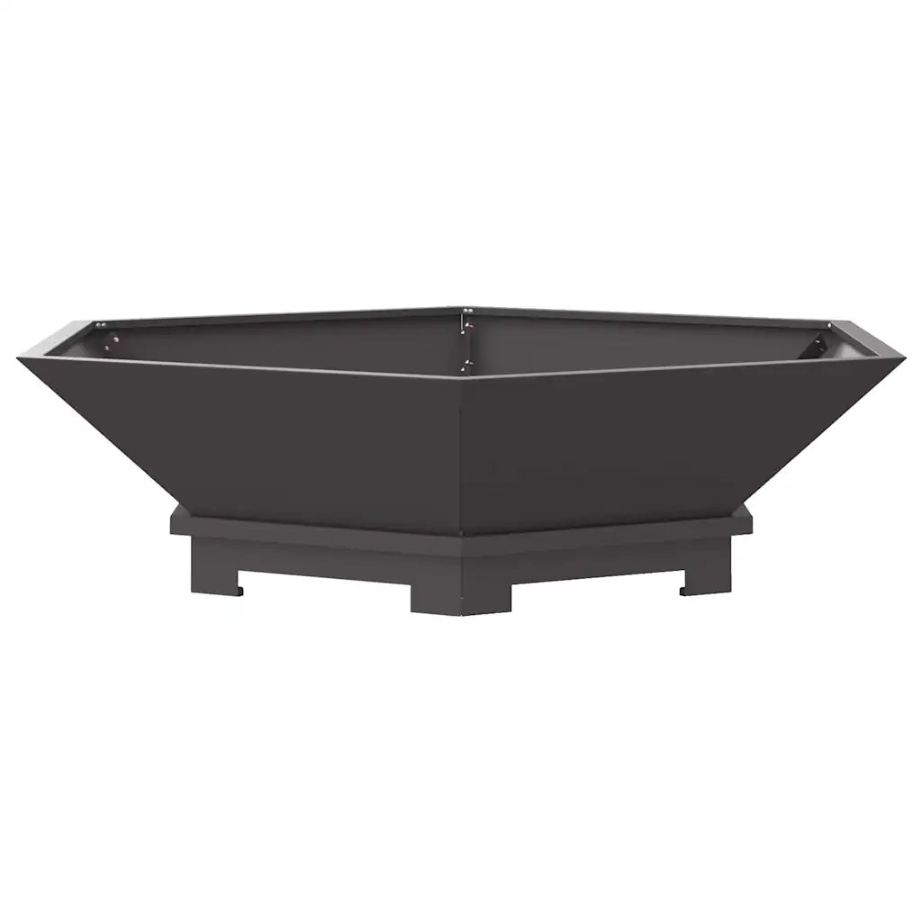 Focolare Nero 100 x 100 x 28 cm Acciaio