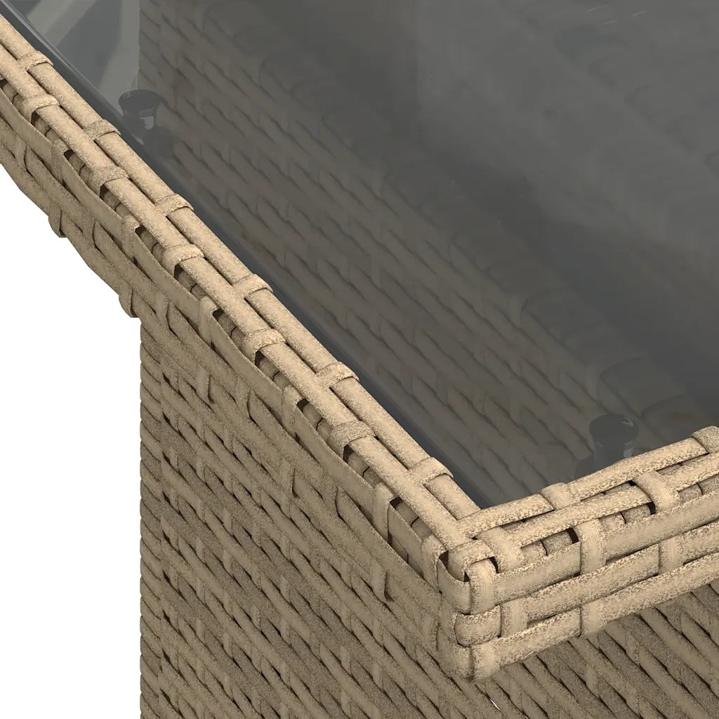 Set Divano da Giardino 6 pz con Cuscini Beige in Polyrattan 3267268