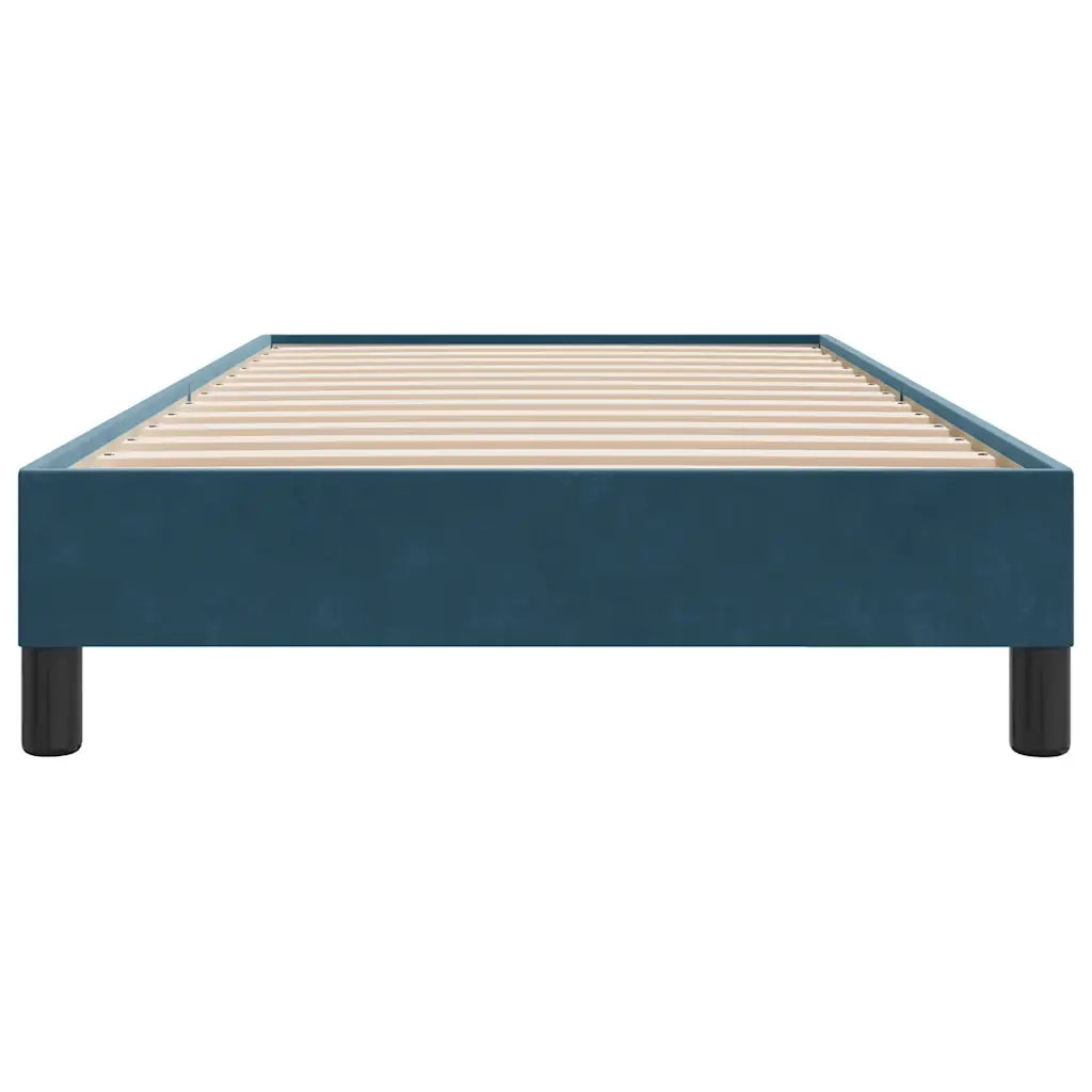 Letto singolo | Letto per adulti | Giroletto senza Materasso Blu Scuro 90x210 cm in Velluto