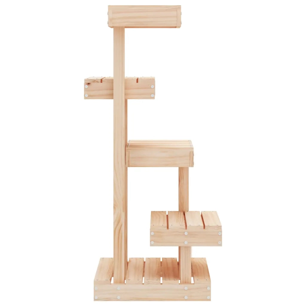 Albero per Gatti 45,5x49x103 cm in Legno Massello di Pino CFW4715949
