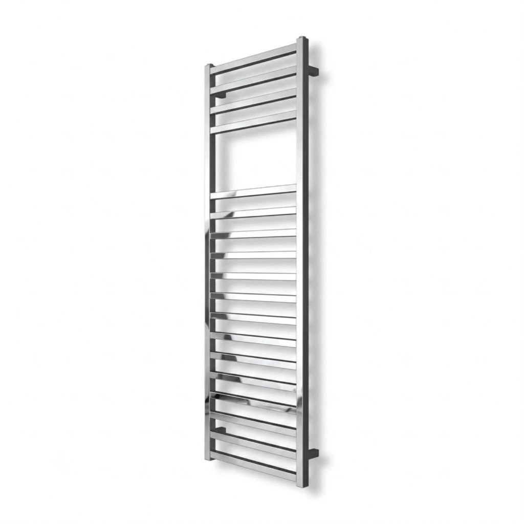 Termoarredo scaldasalviette square cromo lucido per bagno profilo quadro *** finitura- cromo lucido, misure h1500xl50...