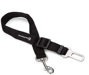 Cinturone di sicurezza per cani - Raccordo regolabile 30-57 cm - Cinturone in imitazione nylon - Cinturone di sicurezza per auto - Cinturone per cani - Nero