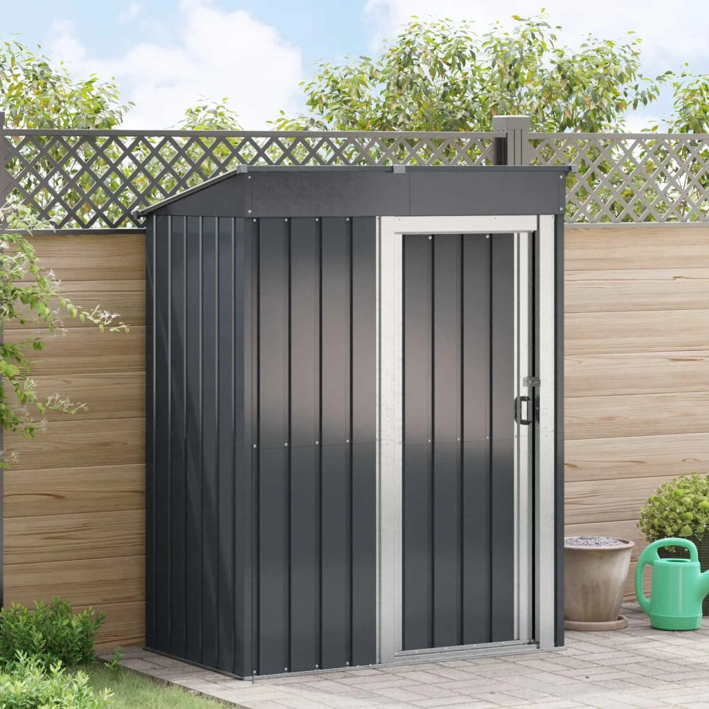 Casette da giardino Antracite 137 x 81 x 180 cm Metallo CFW7308862