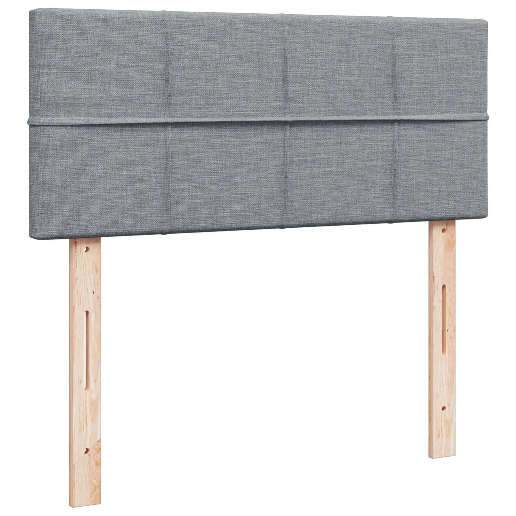 Giroletto a Molle con Materasso Grigio Chiaro 120x200cm Tessuto 3288155
