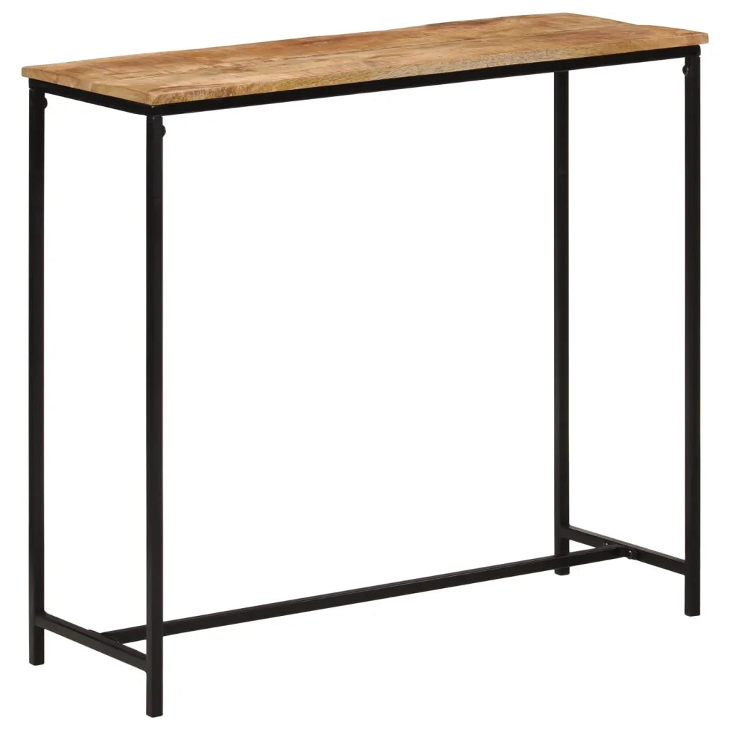 Tavolo Consolle | Tavolo d'Ingresso 80x30x74 cm in Legno Massello di Mango e Ferro