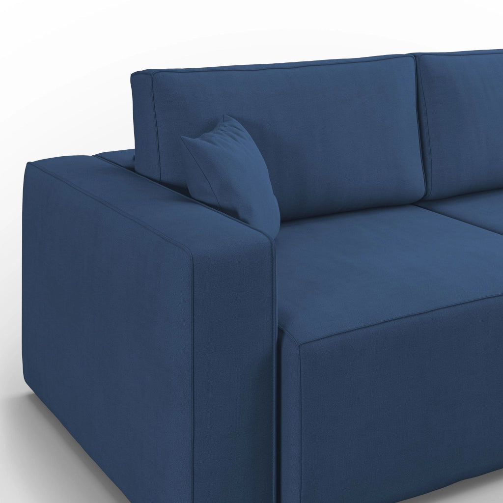Morfeo Divano in tessuto impermeabile 215 cm blu