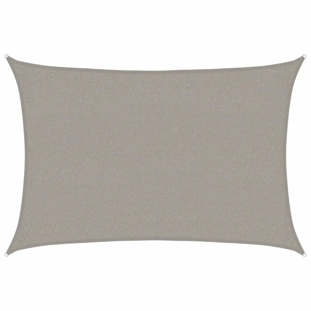 Vela Parasole | Telo Ombra | Vela da ombra 160 g/m2 Rettangolare Grigio Chiaro 2x3 m in HDPE