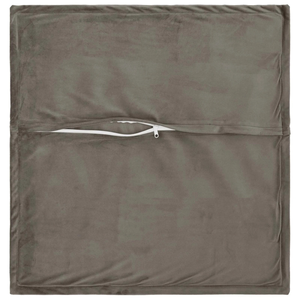 Federa 6 pcs HOUTEN Grigio Chiaro 30 x 30 cm Velluto 915768