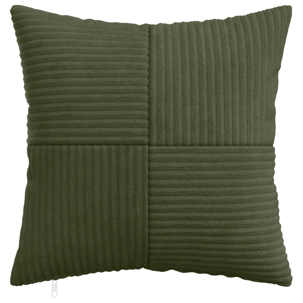 Federa 6 pcs ALMELO Verde 35 x 35 cm corduroy 914074