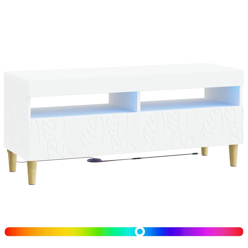 Mobile TV LED Bianco Legno ingegnerizzato 897205