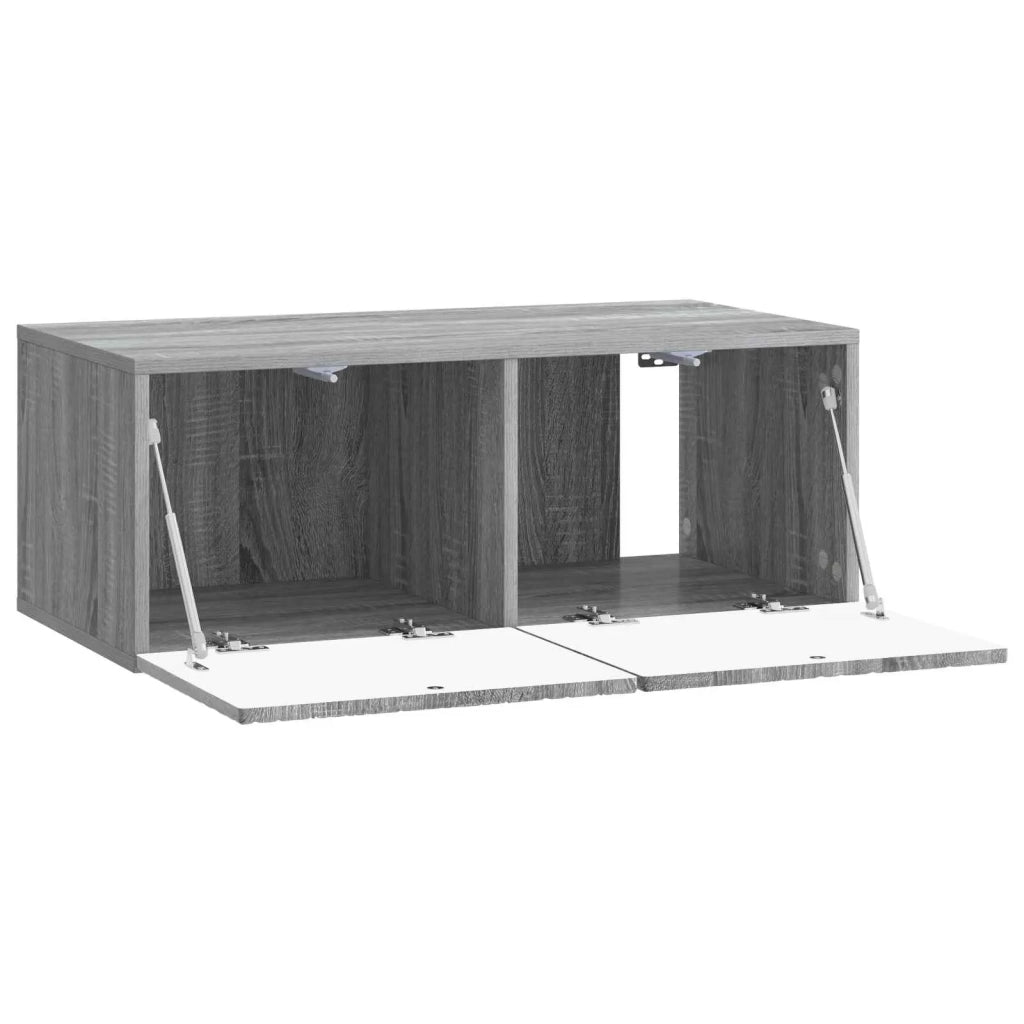 Mobile TV da Muro | Armadietto TV | Mobile Porta TV 98 x 41 x 30 cm Sonoma grigio