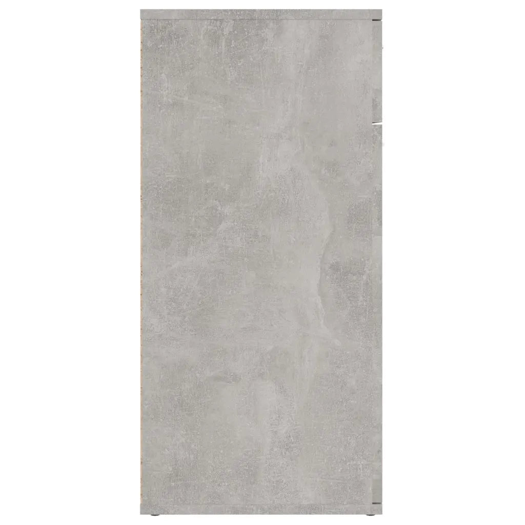 Credenza Grigio Cemento 80x36x75 cm in Legno Multistrato 805774