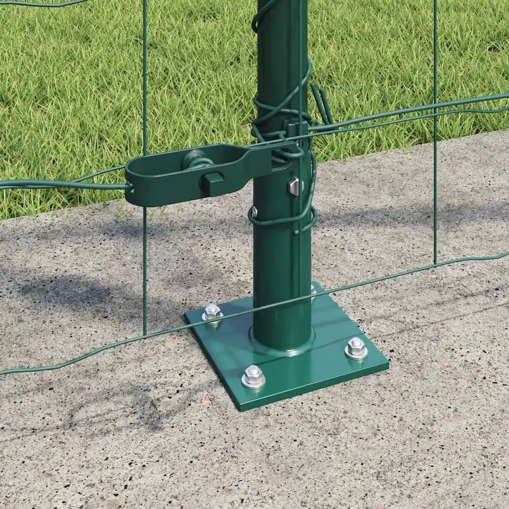 Recinzione da Giardino | Recinzione con Posto Verde 1,2 x 10 m Acciaio