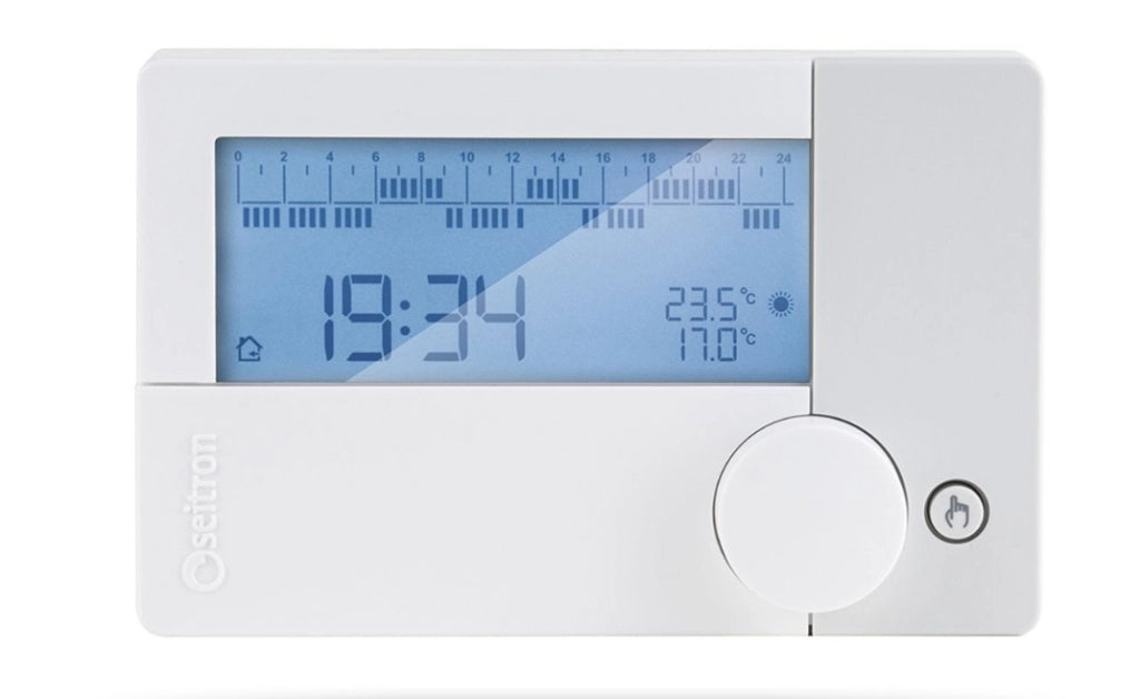 CRONOTERMOSTATO BIANCO FREETIME EVO SETTIMANALE/GIORNALIERO SEITRON