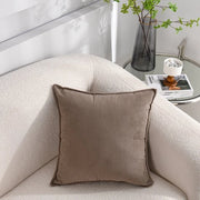 Set di 2 cuscini corduroy morbidi - cuscini decorativi con strisce - copri cuscino - per divano, auto, terrazzo, camera da letto, soggiorno - 30x50cm - Khaki