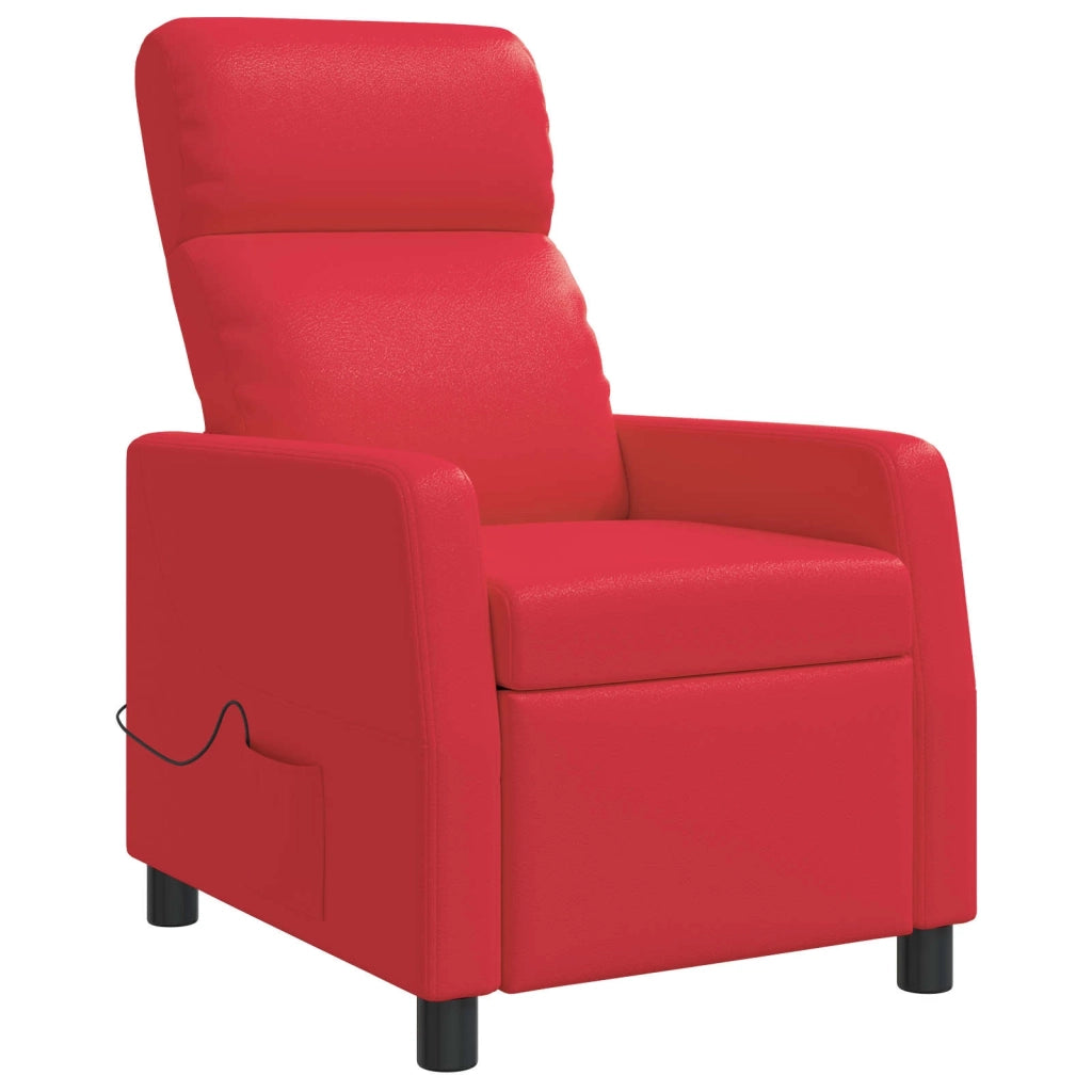 Divano Sedia-Poltrona Massaggiante Rosso Similpelle 122358