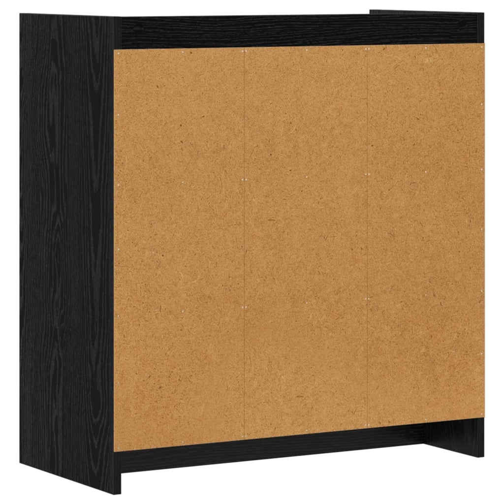 Credenza Rovere Nero 72 x 36 x 80 cm Legno ingegnerizzato 8011092