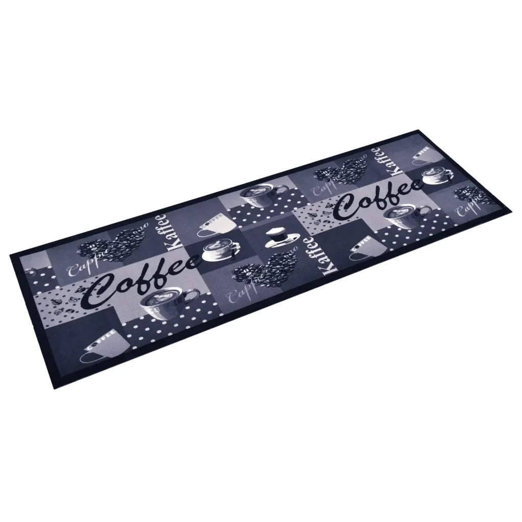 Zerbino | Tappetino da Cucina Lavabile Caff¨¨ Blu 60x180 cm