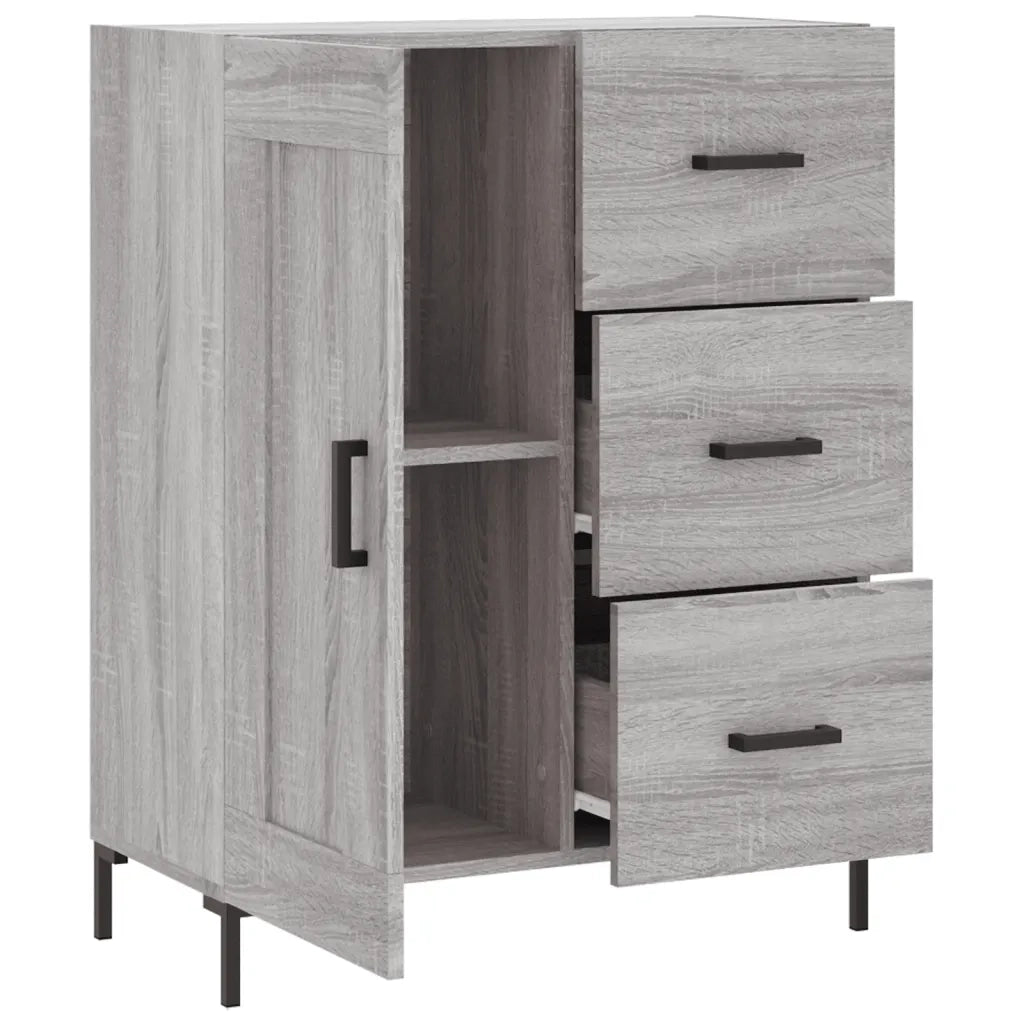 Credenza | Madia | Buffet da pranzo | Armadio da pranzo Grigio Sonoma 69,5x34x90 cm in Legno Multistrato