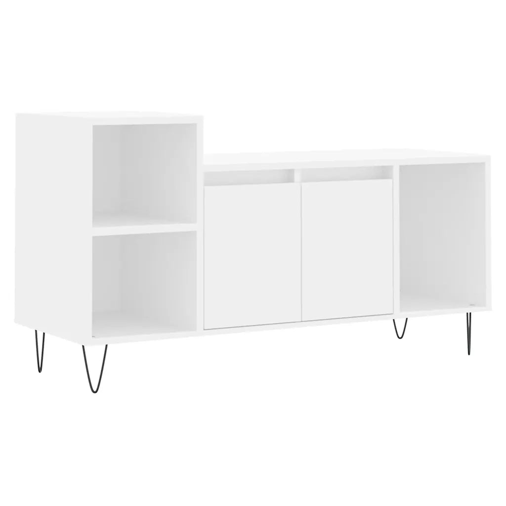 Mobile Porta TV-Mobile per TV-Credenza TV Bianco 100x35x55 cm in Legno Multistrato 372673