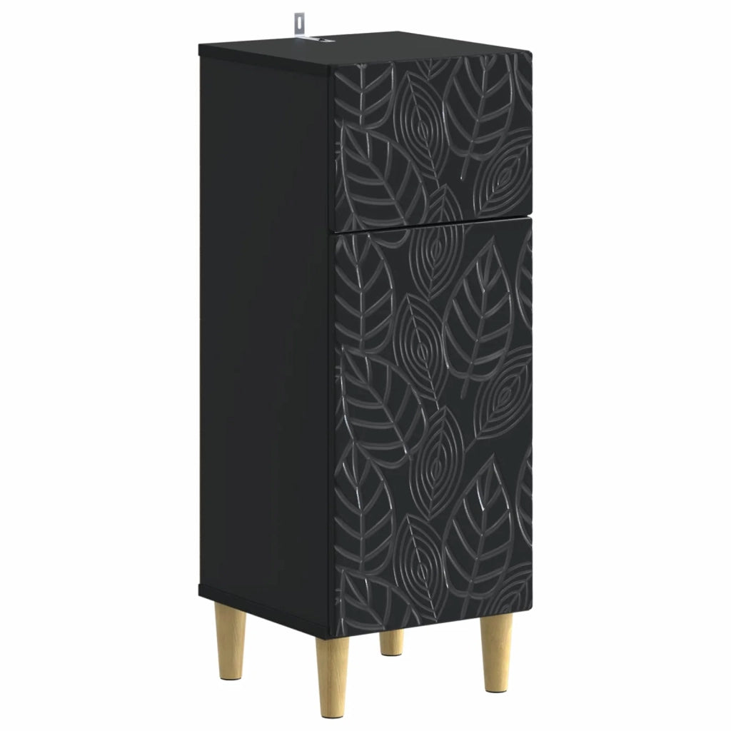 Set di Mobili da Bagno da 4 Pezzi DELFT Nero 3417946