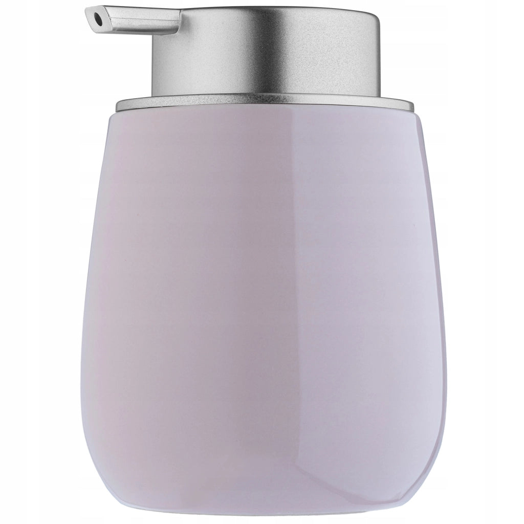Dispenser di sapone liquido KADAX, contenitore da 400 ml in ceramica rosa.