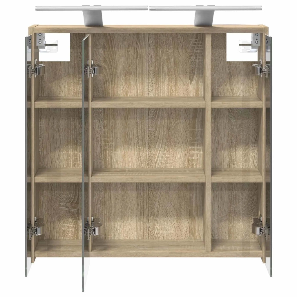 Mobiletto per specchio da bagno Rovere Sonoma 889161