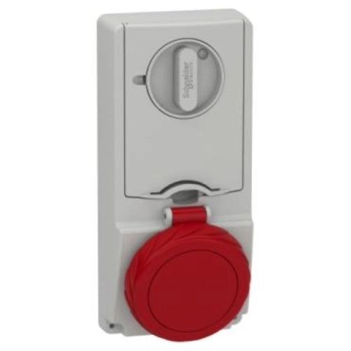 PRESA DA INCASSO INTERBLOCCATA CON FUSIBILE UNIKA IP65 16A 380V 3P+N+T