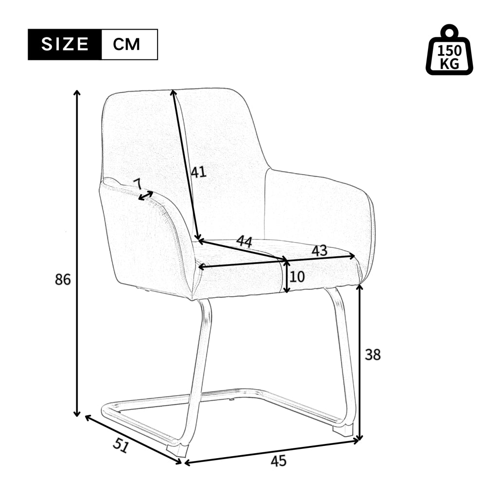 Set di 2 sedie da pranzo con schienale ergonomico; braccioli integrati e seduta imbottita in microfibra grigia