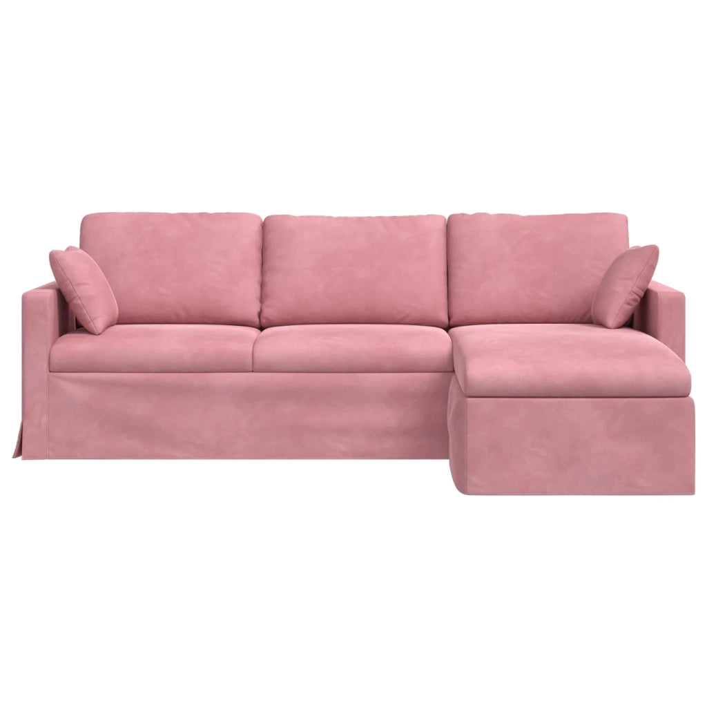 Divano Rosa 198 x 134 x 80 cm Velluto
