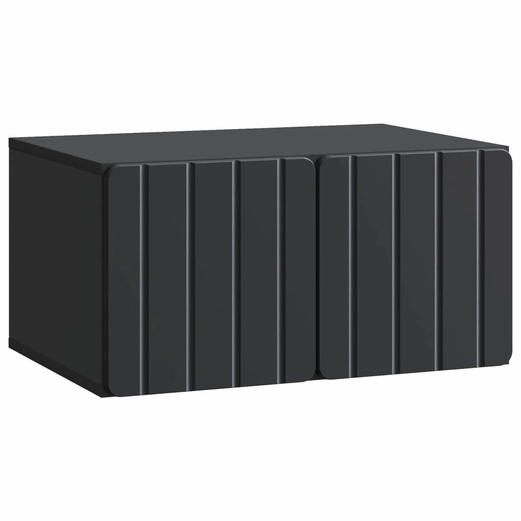 Mobile Porta TV da Muro-Credenza per TV sospesa Nero 59,5 x 41 x 30 cm 368975
