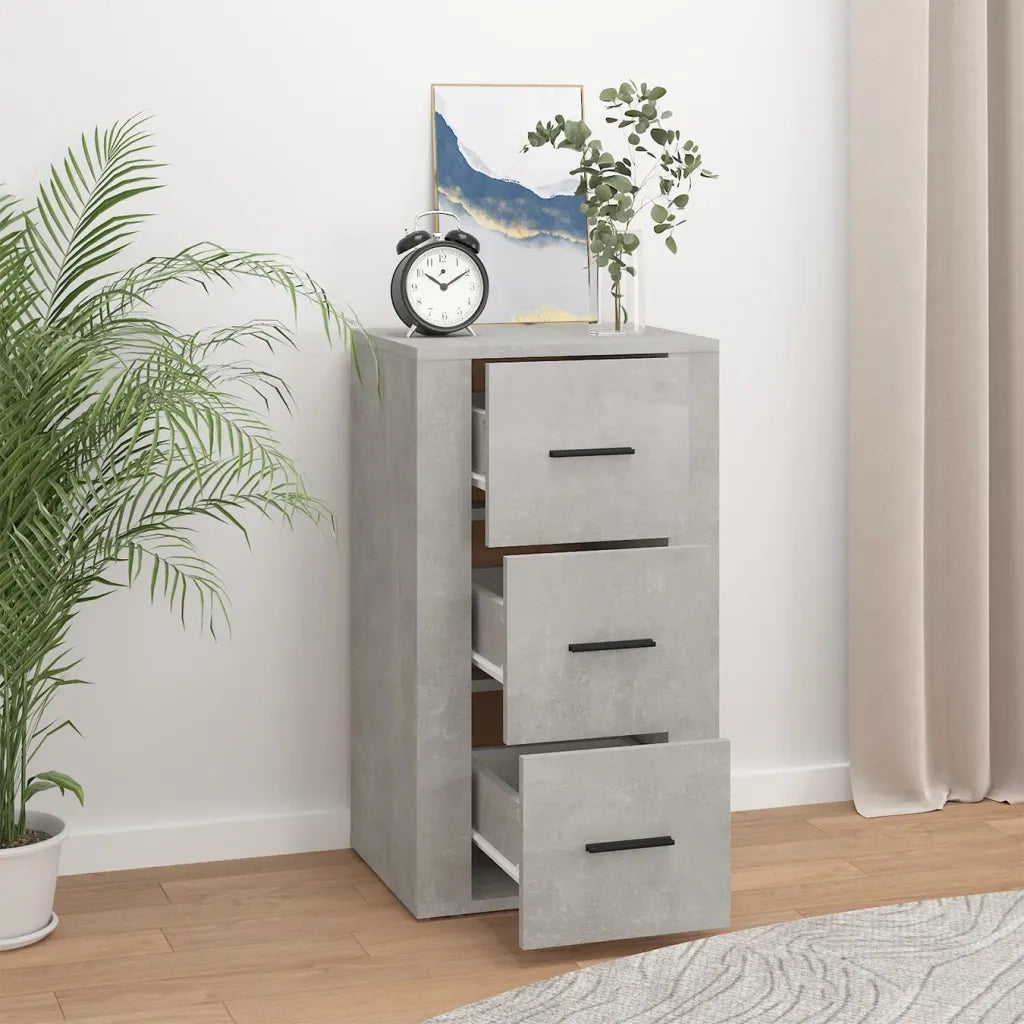 Credenza | Madia | Buffet da pranzo | Armadio da pranzo Grigio Cemento 40x33x70 cm in Legno Multistrato