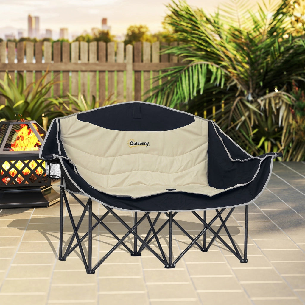 Sedia da camping pieghevole 2 posti ¨C Minimal ¨C Khaki 250kg