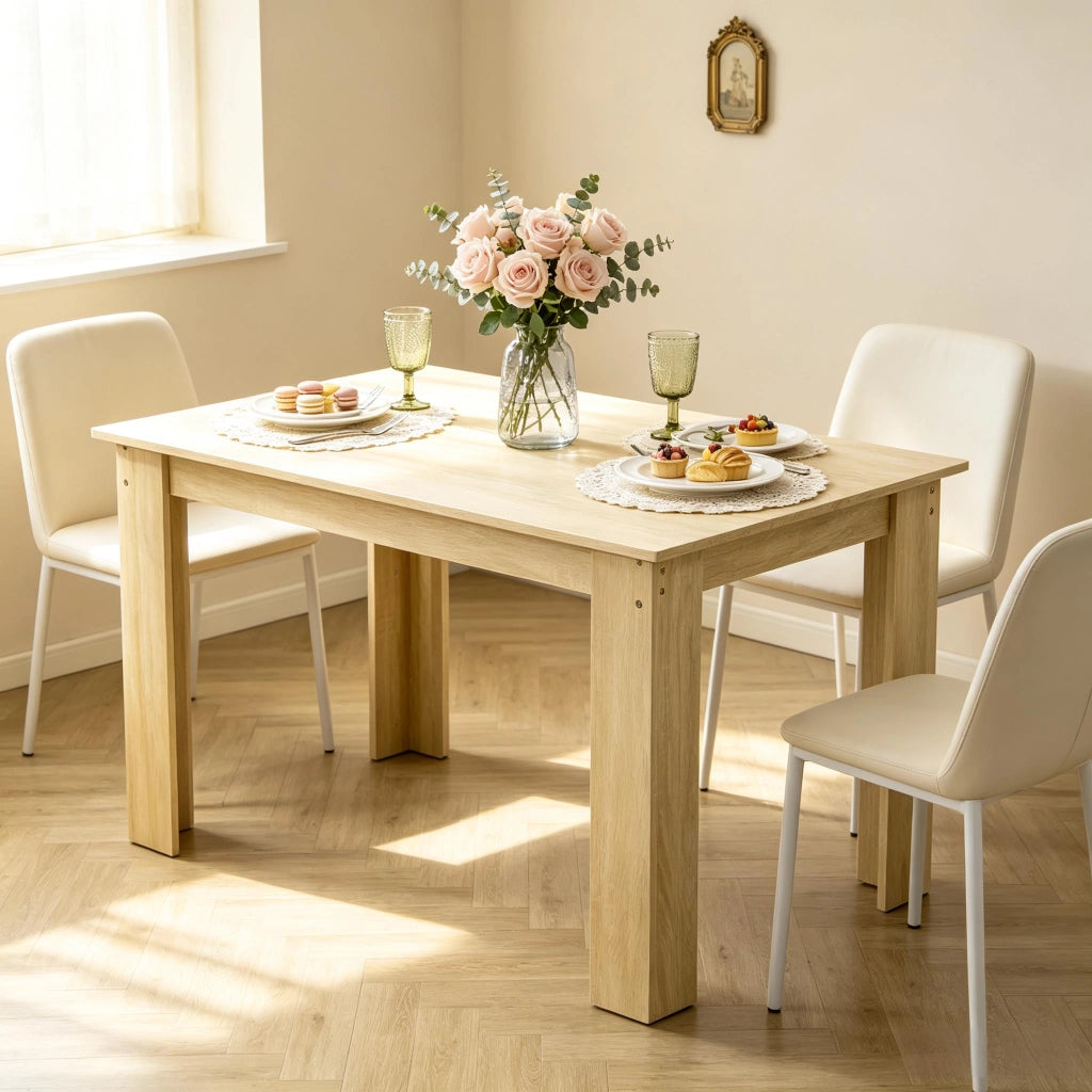 Elegante tavolo da pranzo, tavolo da pranzo moderno dal design centrale, versatile tavolo da soggiorno (solo tavolo da pranzo)