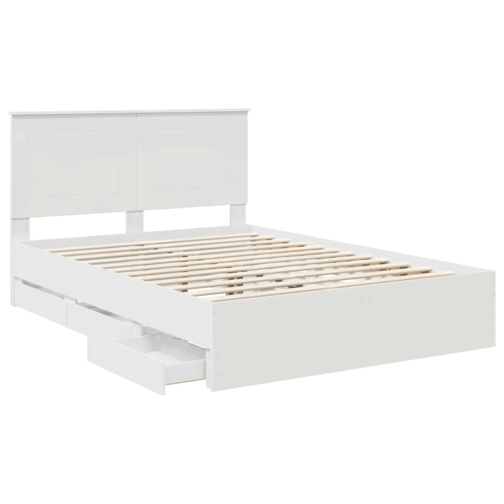 Struttura del letto Bianco 150 x 200 cm Legno Ingegnerizzato 3409447
