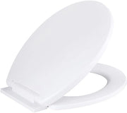 Braccio di toilette con chiusura morbida - universale - bianco - ovale