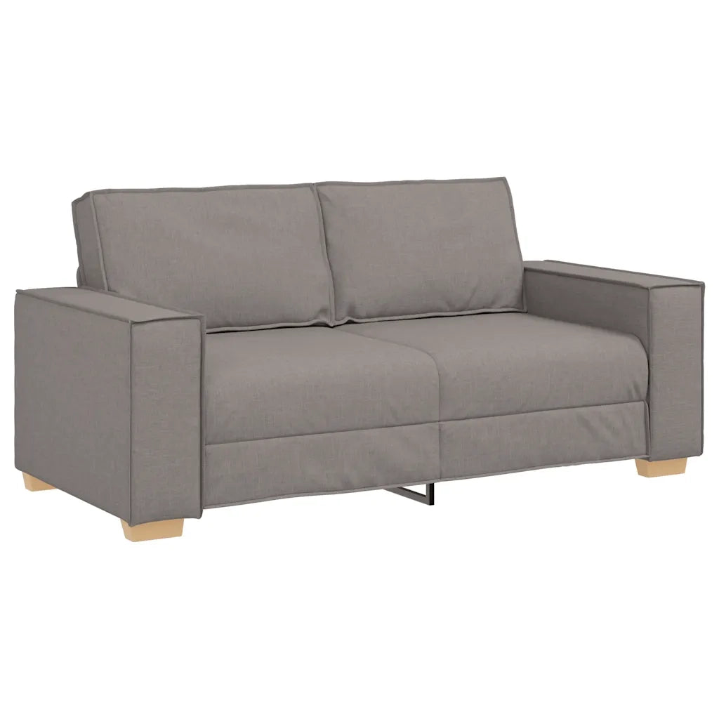 Divano a 2 posti tortora 180x78x84 cm in tessuto 4104986