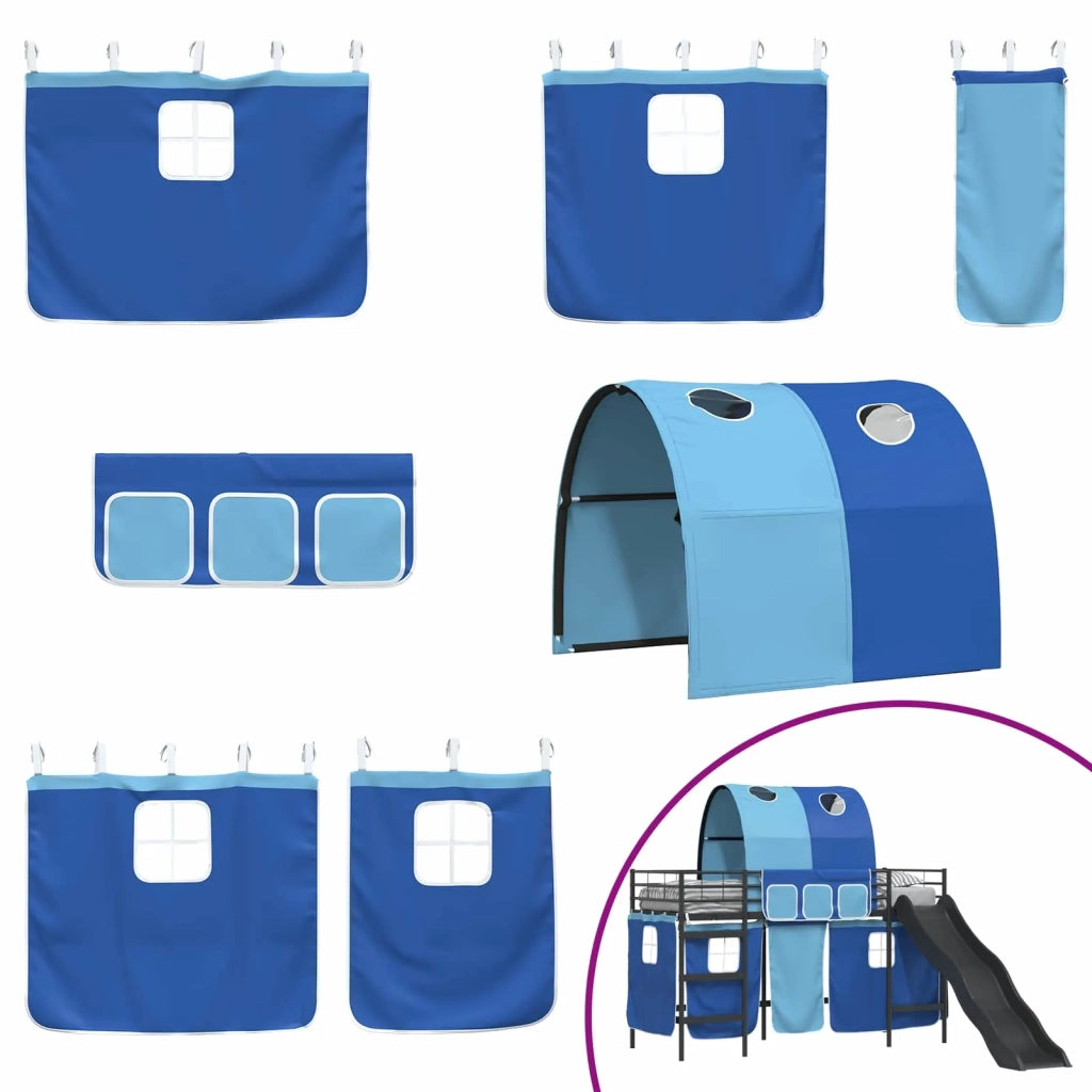 Struttura del letto loft per bambini Nero e Blu 100 x 190 cm 42020840
