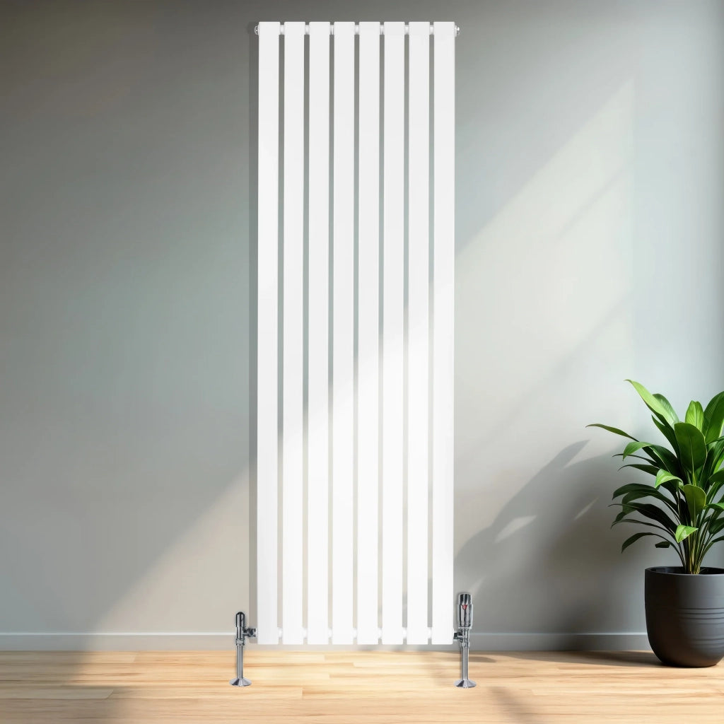 Radiatore Verticale Design Piatto Colonna Singola Bianco 1800x560 mm