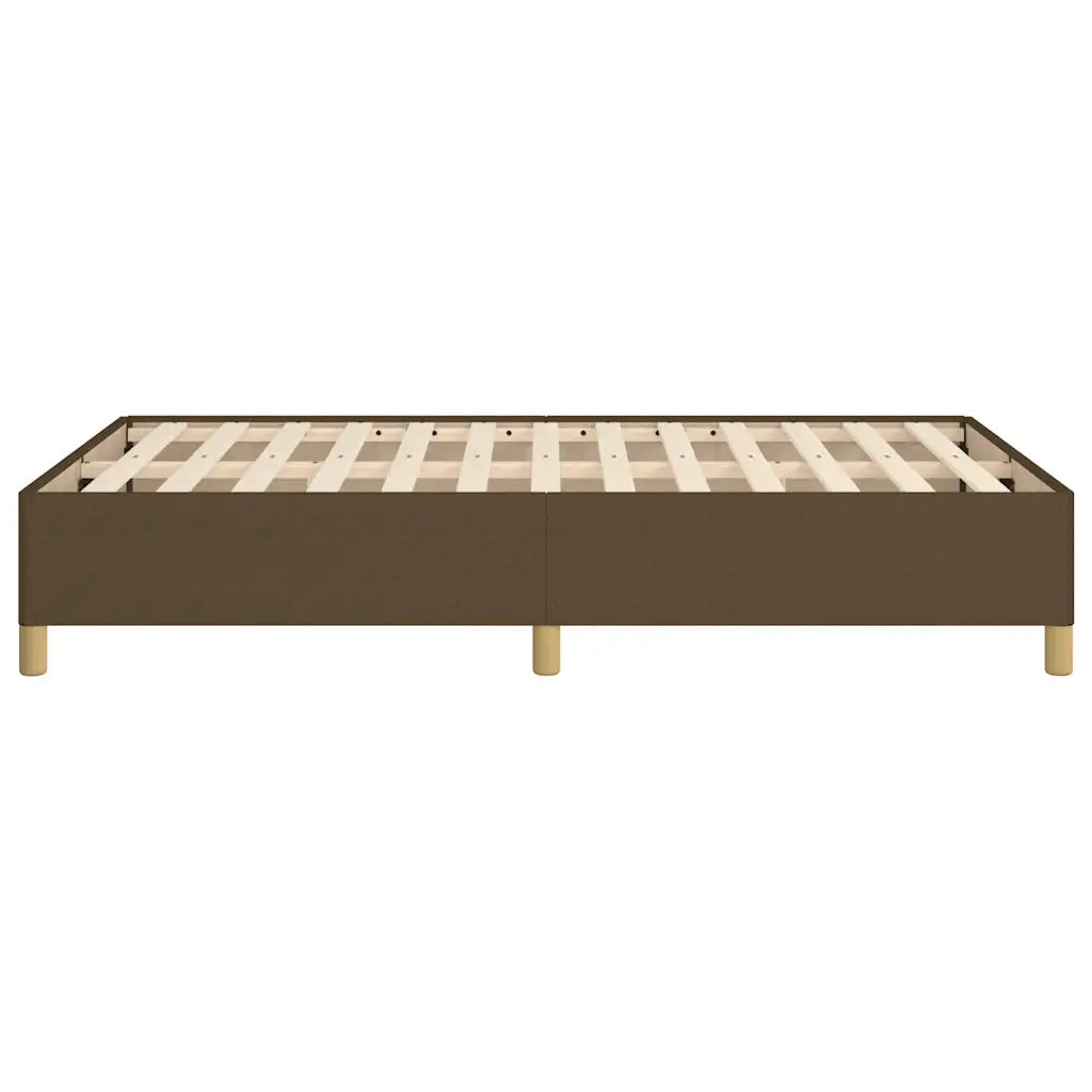 Giroletto senza Materasso-Struttura Letto Marrone Scuro 80x200 cm in Tessuto 624705