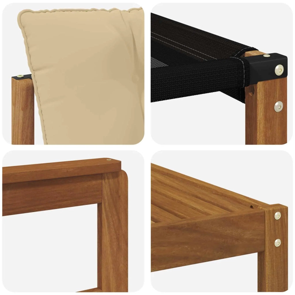 Set di divani da esterno con cuscino 9 pcs Naturale e Beige 3368516