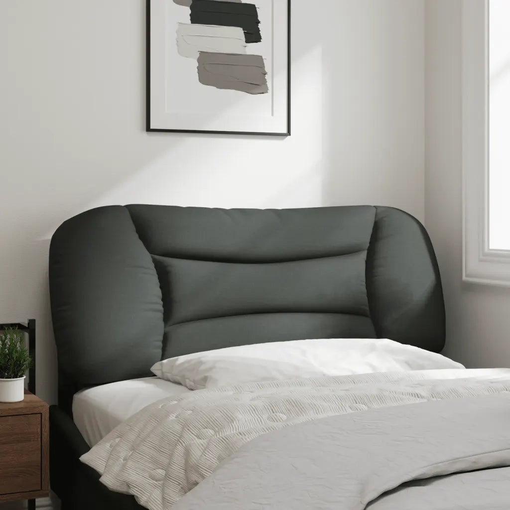 Cuscino Testiera-Cuscino per Testiera Hvar Grigio Scuro 100 cm in Tessuto