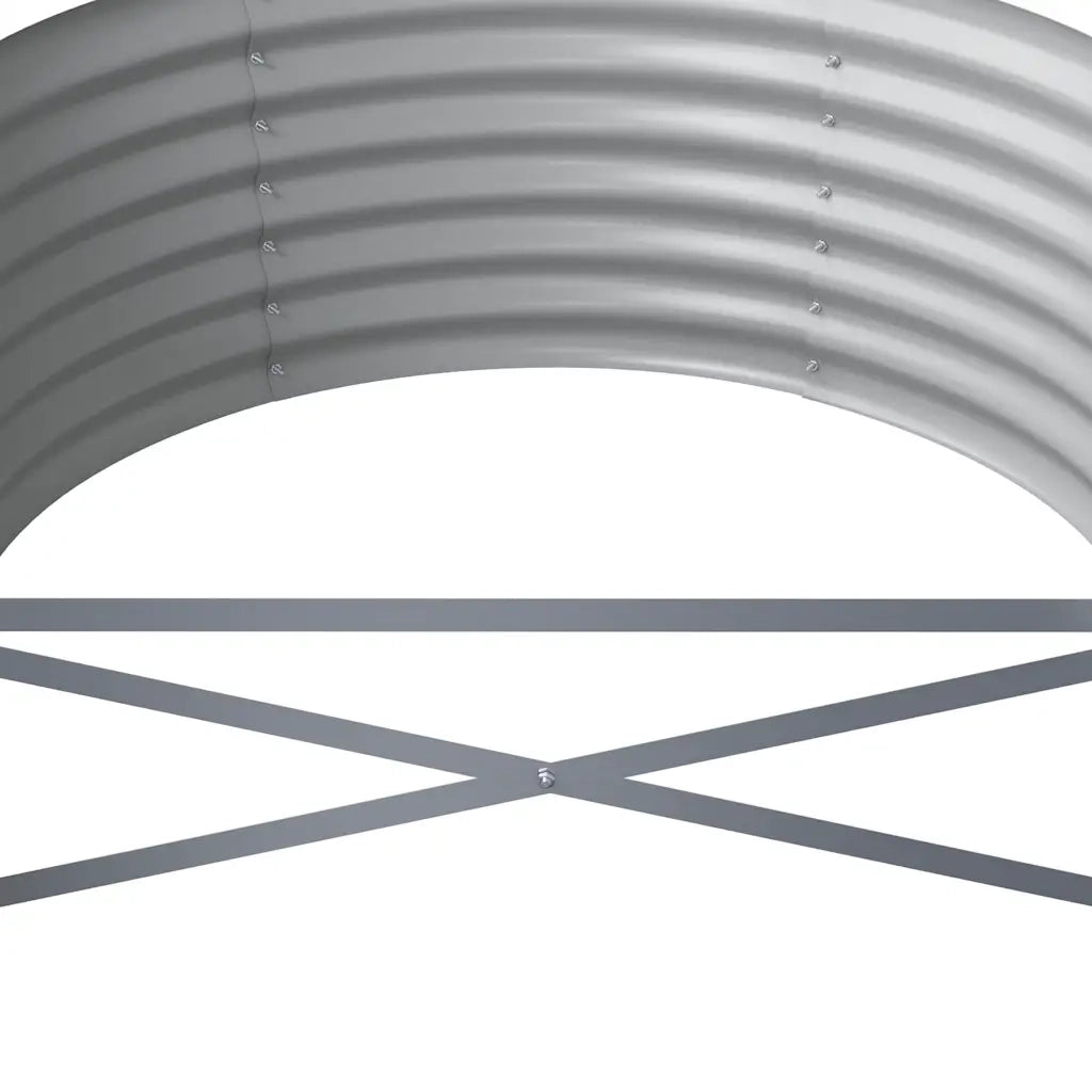 Fioriere | Cassetta per fiori | Letto da Giardino in Acciaio Zincato 440x80x36 cm Antracite