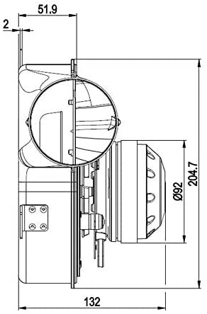 Ricambistufeapellet Estrattore aspiratore fumi EBM G2E150-DN91-12 stufa a pellet Completo di Encoder ERMETICO