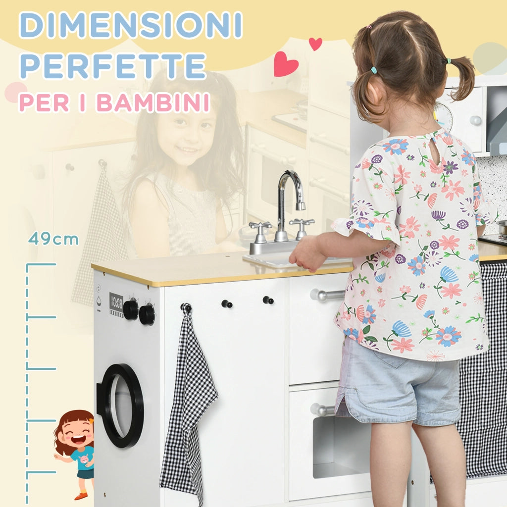 Cucina Giocattolo per Bambini con Luci e Suoni ¨C Minimal ¨C MDF e PP