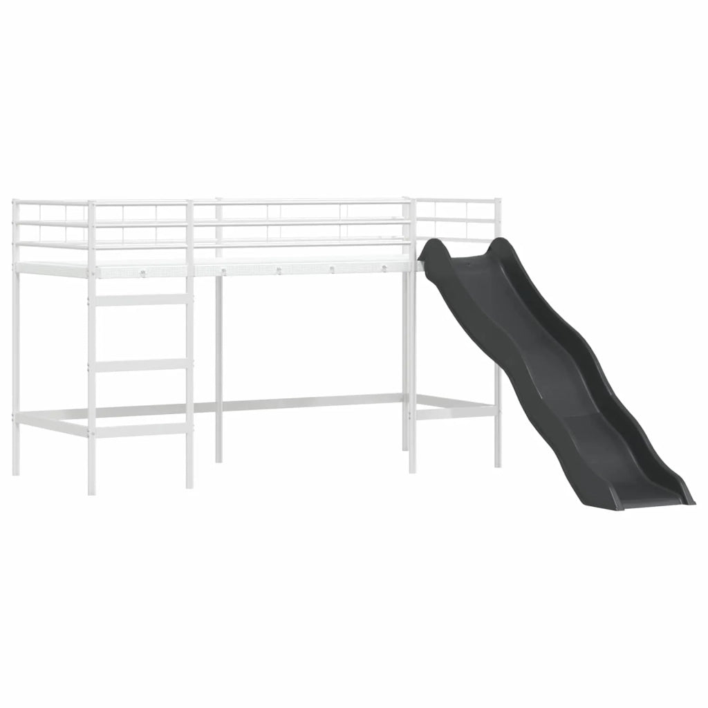 Struttura del letto loft per bambini Bianco e Nero 75 x 190 cm 42020892