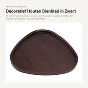 Piatto di Servizio in Legno Antiscivolo - 26,3x25,7x2,5 cm - Piatto di Servizio - Scudetto Decorativo - Piatto di Servizio in Legno