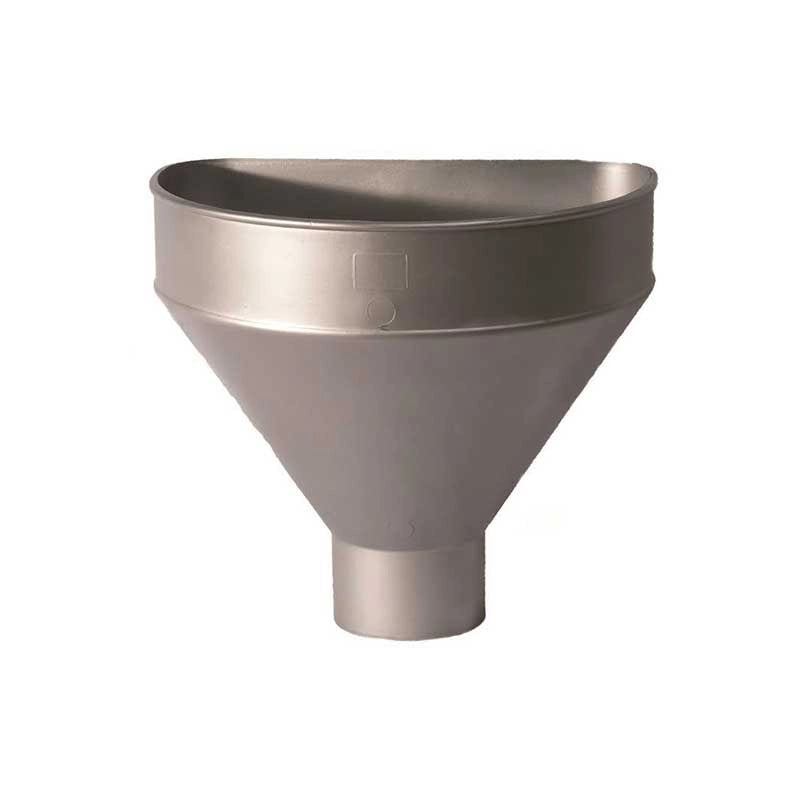 Raccoglitore monolitico in pvc per pluviali : Colore - Acciaio, Diametro - 80