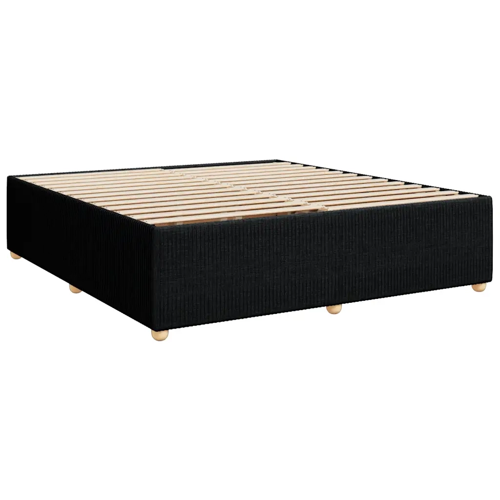 Giroletto senza Materasso Nero 180x200 cm in Tessuto 3284958